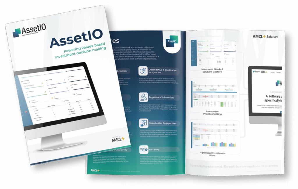 AssetIO brochure and interior shot